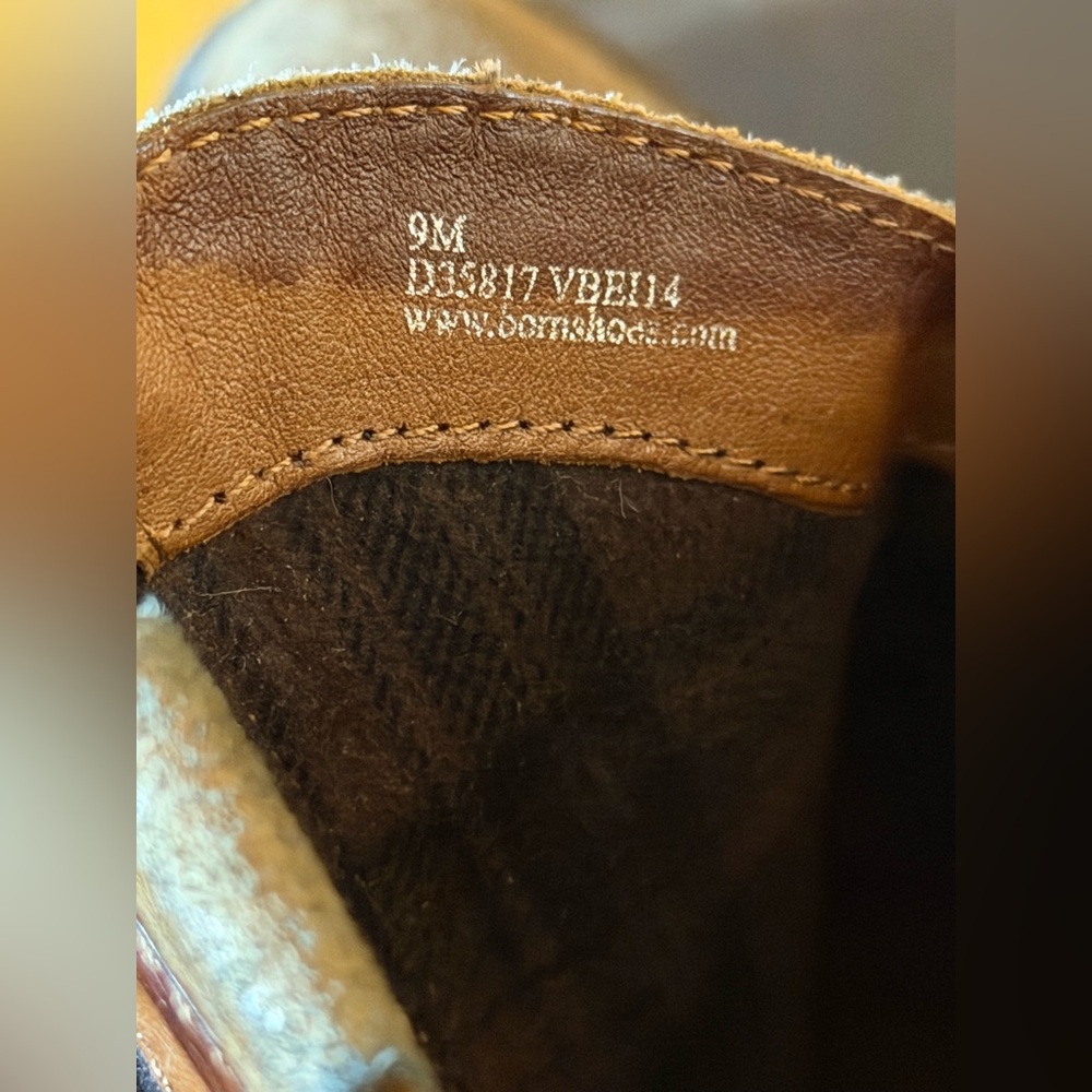 Born Western Style Ankle Boots Leather Size 9 - Picture 8 of 10
